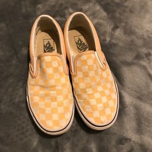 Yellow Checkered vans